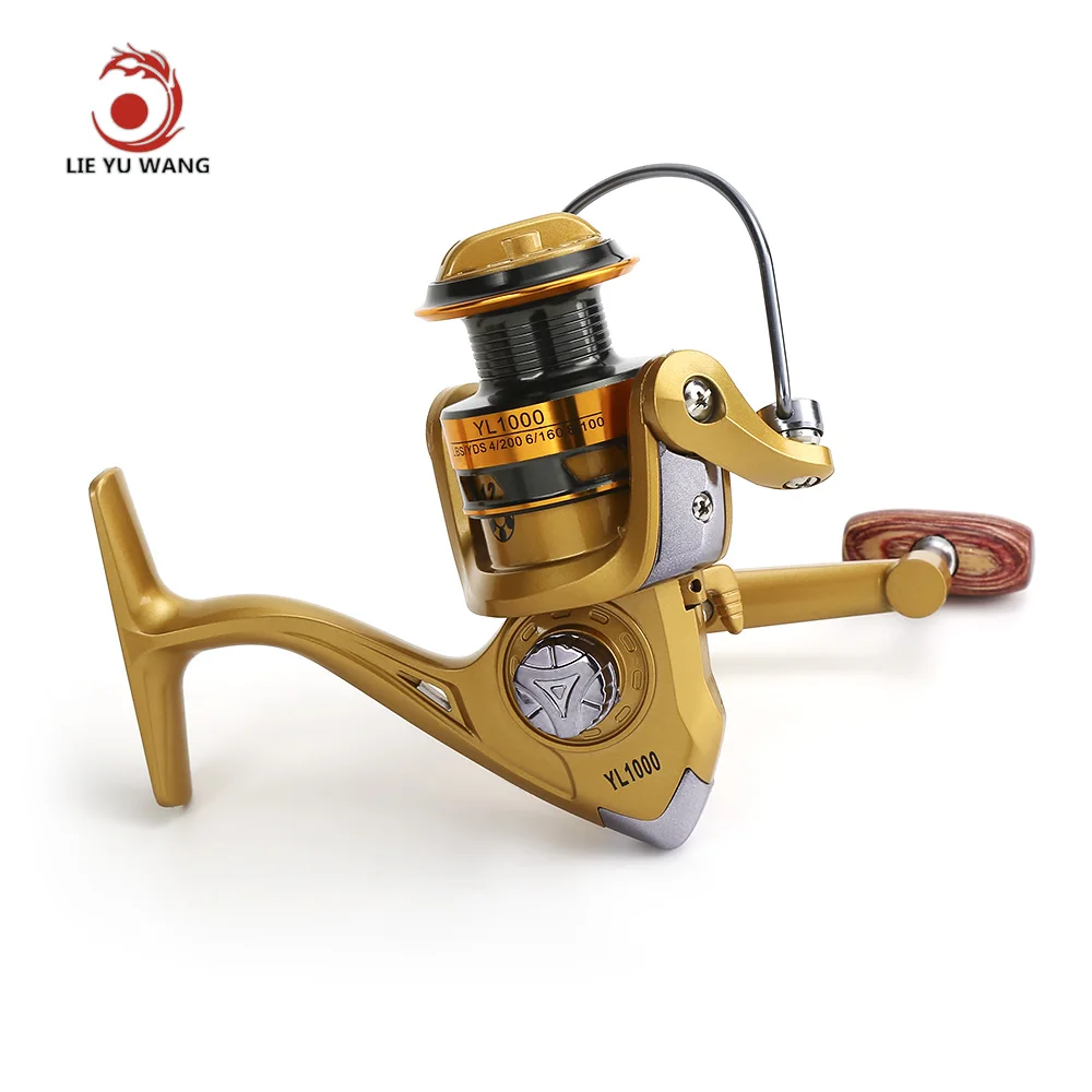 LIEYUWANG 12BB Full Metal Fly Fishing Reel Gold Disk Drag Wheel