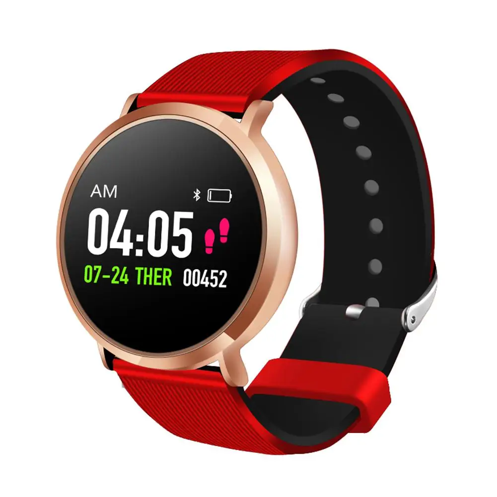 

Round Screen T8 Bluetooth Smart Watch For Women Men Heart Rate Blood Pressure Monitoring Sports Health Smart Watch For Couple