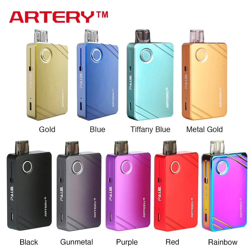 

Original Artery PAL II Pod Kit 1000mAh Build-in Battery & 3ml/ 2ml Pod Cartridge Artery PAL 2 MTL Ecig Vape Kit VS PAL AIO Kit