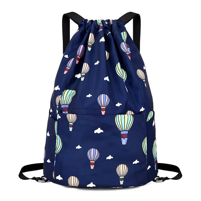 

Waterproof Drawstring Sport Bag, lightweight Sackpack backpack for Men and Women (Blue)