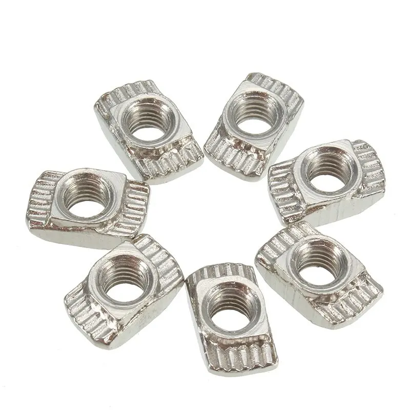 

2020 Aluminum Extrusions M3/M4/M5*10*6 For 20 Series Slot T-nut Sliding T Nut Hammer Drop In Nut Fasten Connector