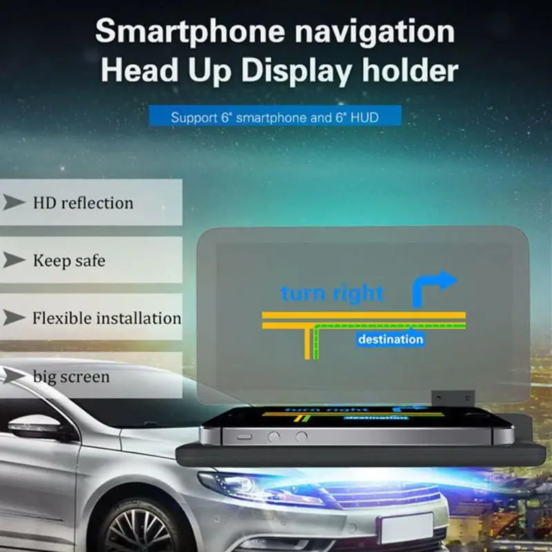 Автомобильный ЖК проектор с 6 дюймовым дисплеем и GPS навигацией|Проекционный