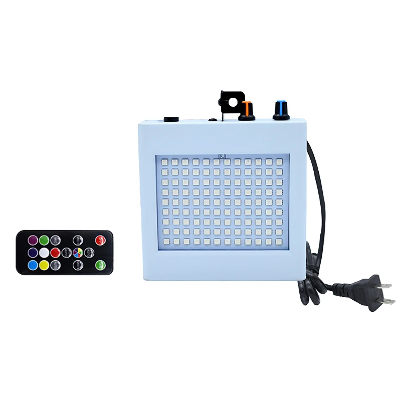 

108 Led Hybrid Stage Light Remote Control Sound Activates Disco Lights For Holiday Party Lights Wedding Ktv Strobe Lights(Us P
