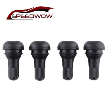 

SPEEDWOW 4Pcs/set TR412 Car Wheel Tire Valve Stems With Caps Tubeless Car Tyre Tire Valve Snap-in Valve With Dust Caps Tyre Cap