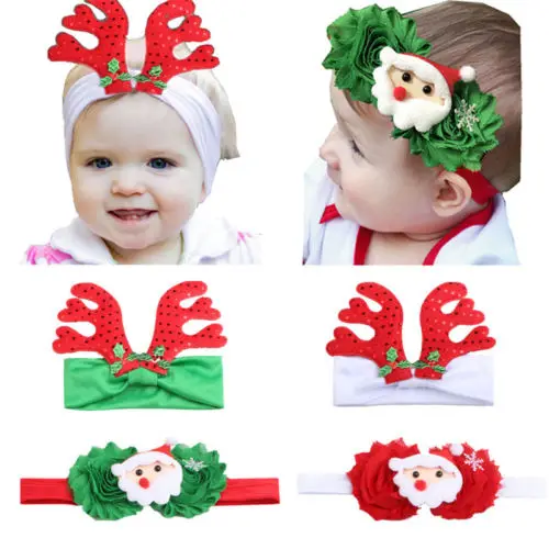 

Christmas Bow Reindeer Kids Headband Hair Band Head Hoop Headwear Hair Clips