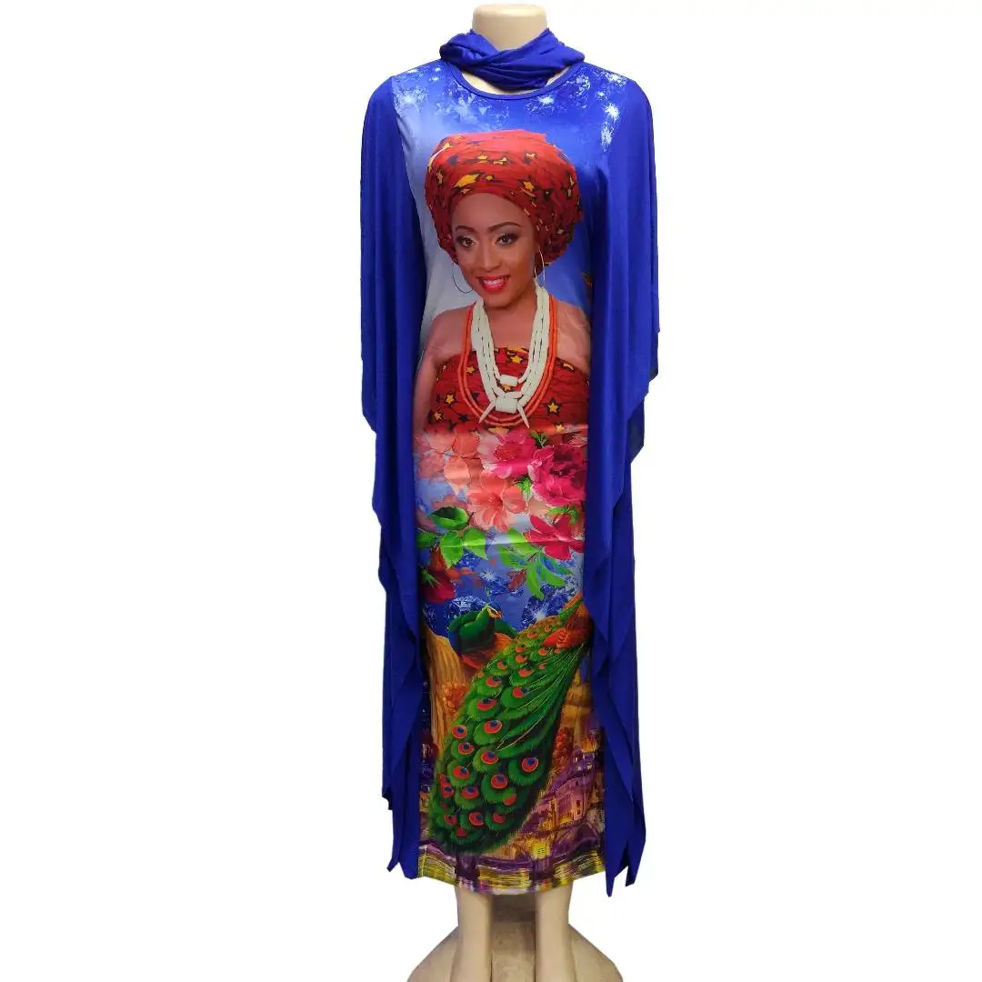 

2019 autumn new sexy fashion african women plus size long dress