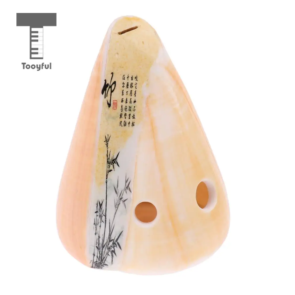 Tooyful 8 agujeros Ocarina Shell Xun F instrumento Musical clave para amantes musicales