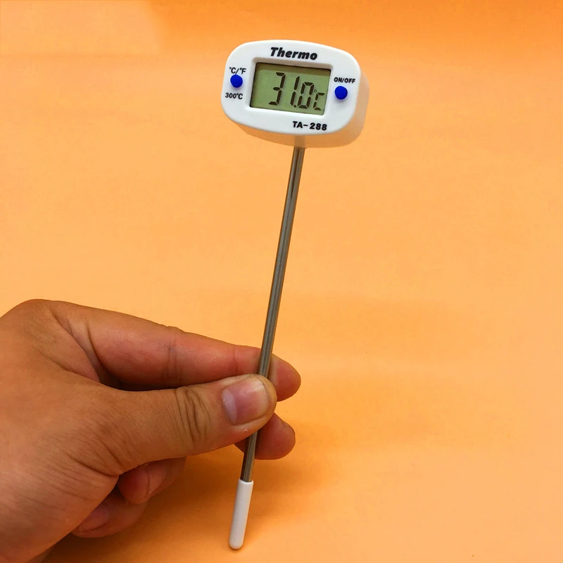 Цифровой термометр для приготовления пищи и мяса с датчиком из нержавеющей стали для кухонной Гриля и барбекю
