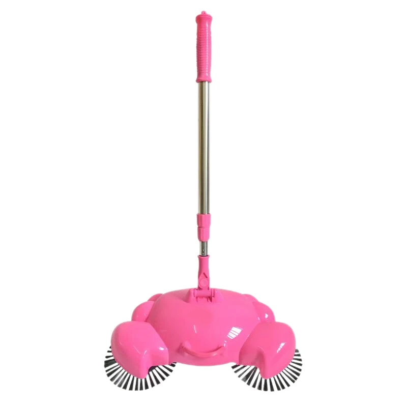 

Hot TOD-Stainless Steel Sweeping Machine Push Type Hand Push Magic Broom Dustpan Handle Household Cleaning Hand Push Sweeper