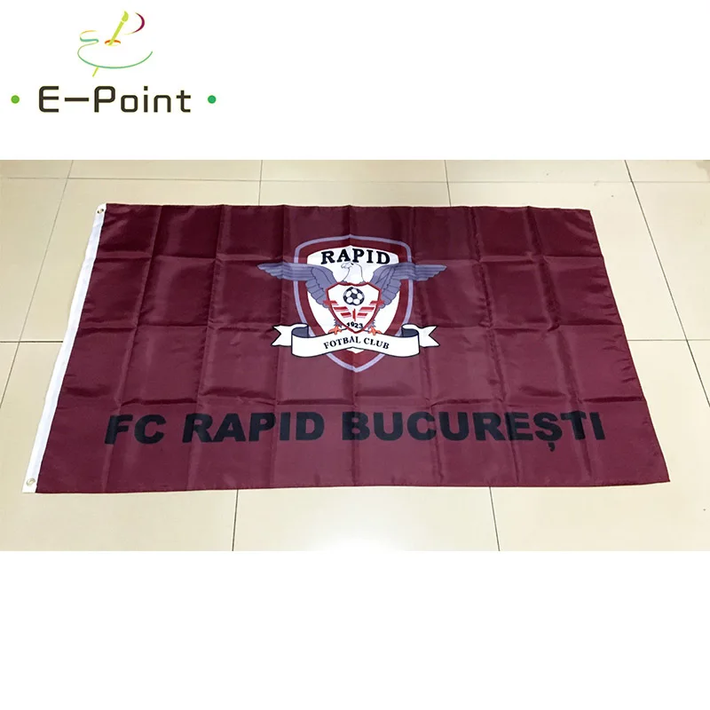 

Flag of Romania FC Rapid Bucuresti 3ft*5ft (90*150cm) Size Christmas Decorations for Home Flag Banner Gifts