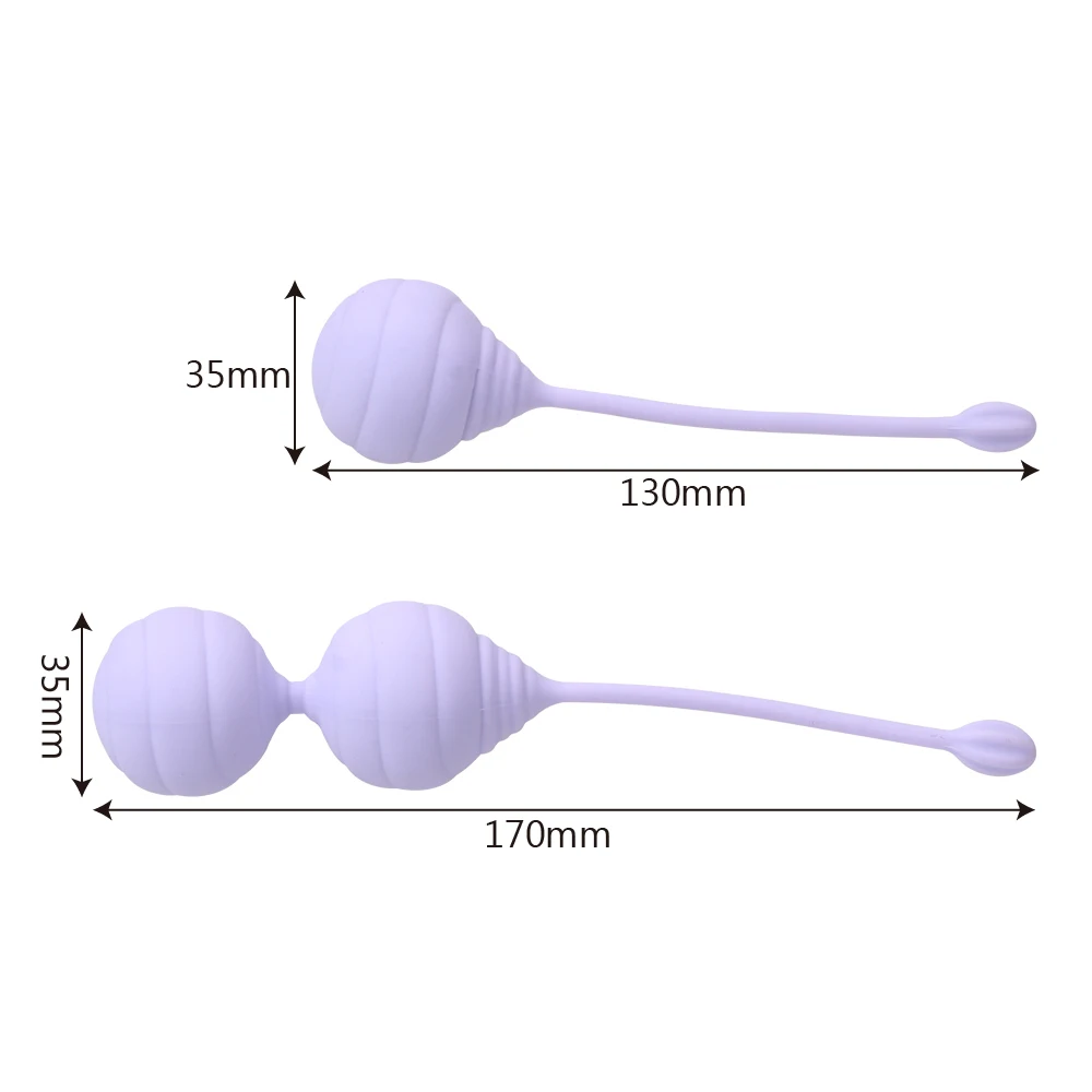  VATINE 2pcs/set Kegel Ben Wa Ball Vaginal Tight Exercise Machine Geisha Ball Sex Toys for Women Sil