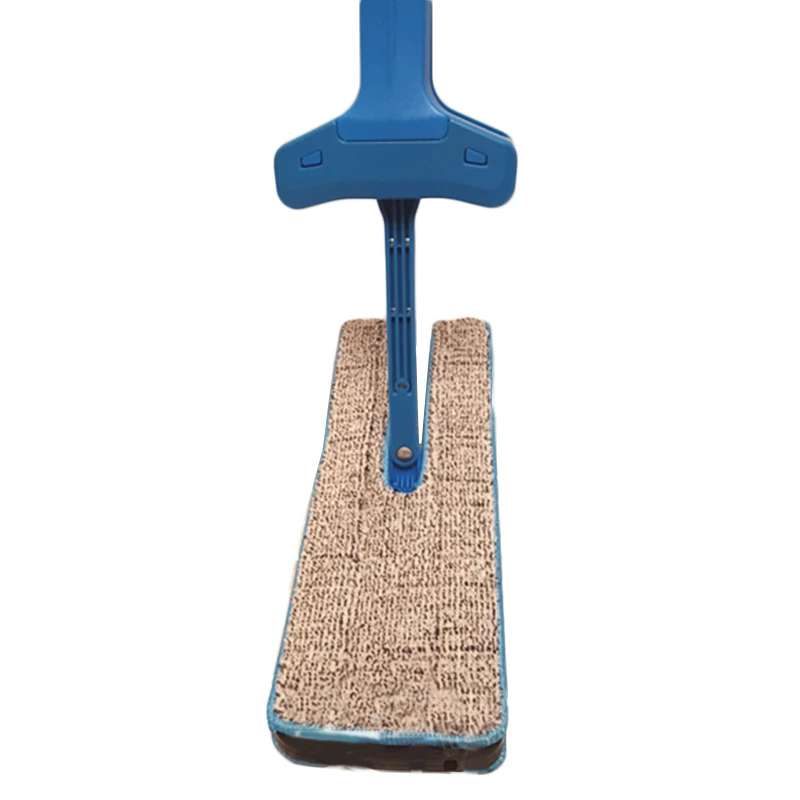 Чистящая Швабра для пола двухсторонняя 36*12*148 см синяя Ручная стирка самоотжимная переворачивающаяся на 360 градусов Очистка для деревянного пола