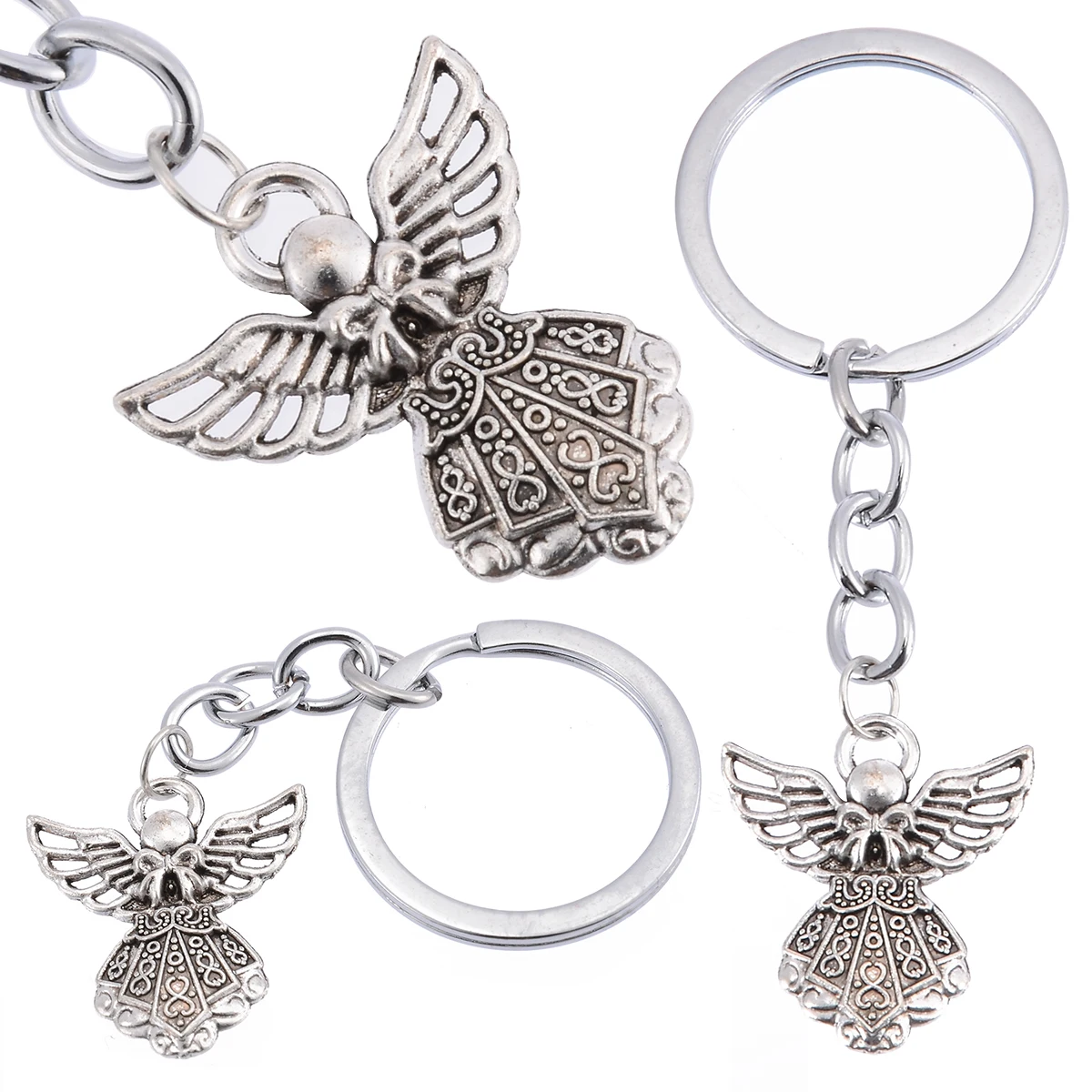 Shellhard Angel Key Chain Keychain Keyring Purse Pendant For Women Men