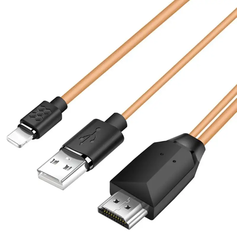 8Pin до 1080 P HDMI HDTV AV кабель переходник для телевизора провода шнура iPhone 6/7/8/X| |
