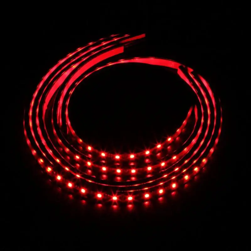 Светодиодная лента RGB для автомобиля 4 шт. водонепроницаемая гибкая светящаяся