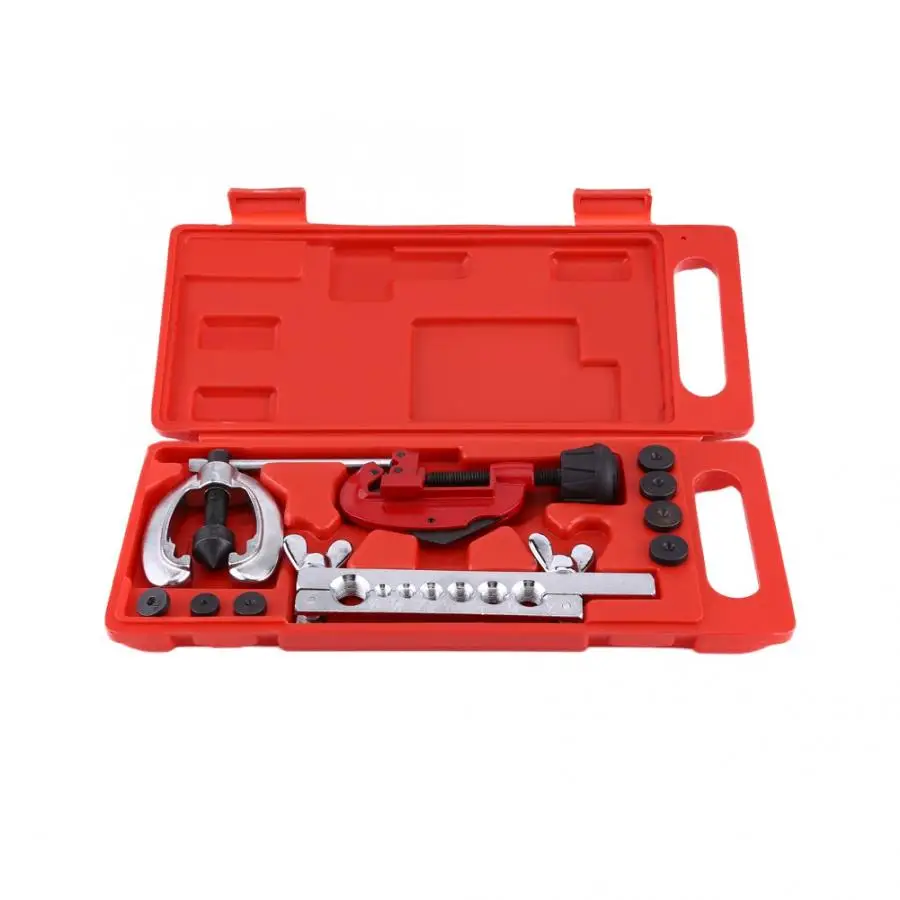 

Useful Hand Tool Set 10pcs Pipe Flaring Kit Brake Fuel Tube Repair Flare Tool Set With Cutter Repair Tool Set