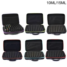 Сумка для хранения эфирных масел 60 бутылок EVA для 15 мл бутылочек для эфирных масел чехол для переноски путешествий и дома портативный органайзер для сумок