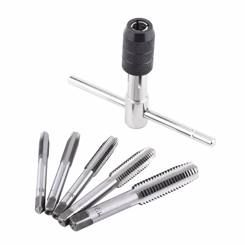 T-shaped Tap Wrench M6-M12 Handle Reamer Hand Tool Thread Taps 