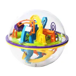 Забавный 3D Сферический лабиринт волшебный шар-головоломка развивающий волшебный, Интеллектуальный шар головоломка-балансир игра