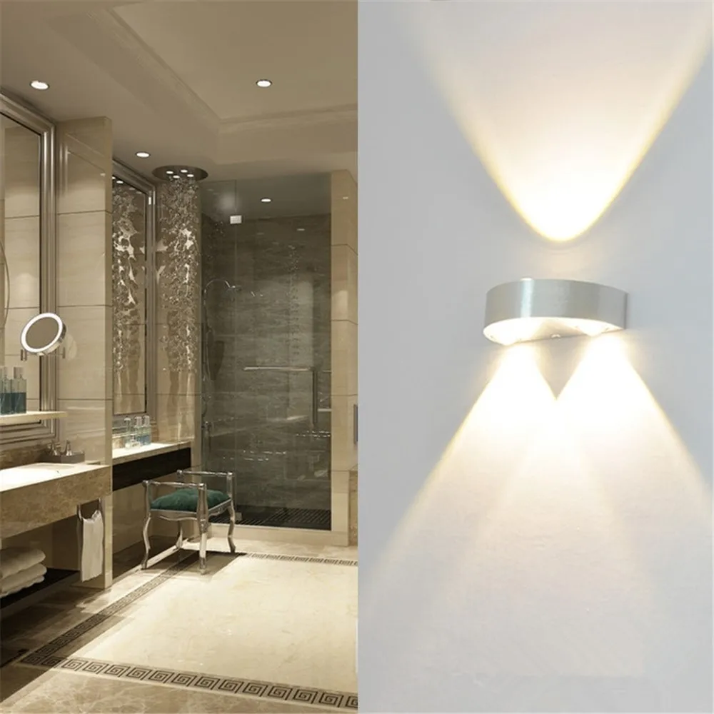

Indoor Led wall ight 9W Semicircle aluminum wall sconce Surface mounted Living room bedroom decoration Home lighting lamp
