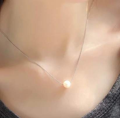 

925 Sterling Silver shell pearl Necklaces & Pendants For Women Fashion Lady Festival Gift Sterling-silver-jewelry