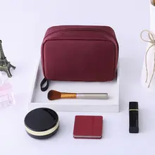 Малый портативный для женщин косметичка путешествия молния Мода висит сумка для хранения Макияж Организатор нейлон