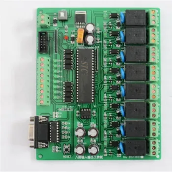 

Eight Income Come Stc / At Series Singlechip Programmable Serial Port Rs232 Control Relay Industrial Control Board Imitate PLC