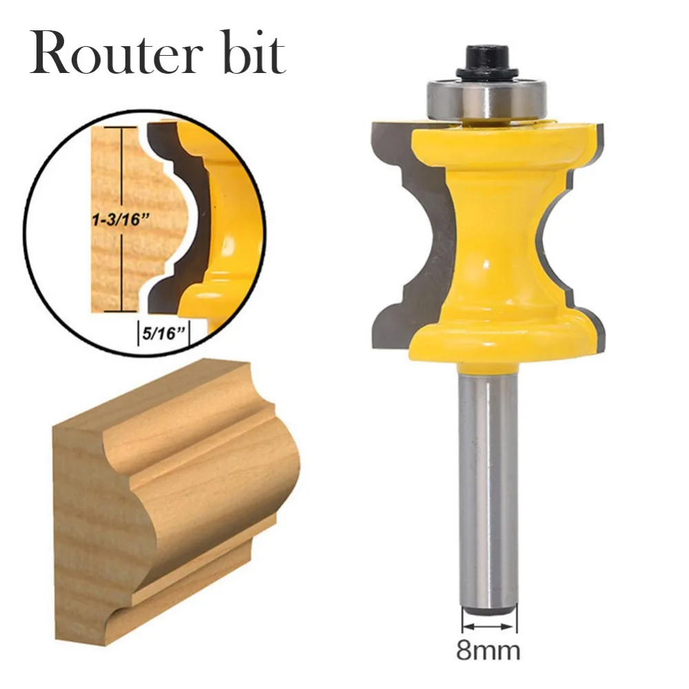 8 mm Shank Woodworking Router Bit Chisel Cutter Wood Milling Toolin