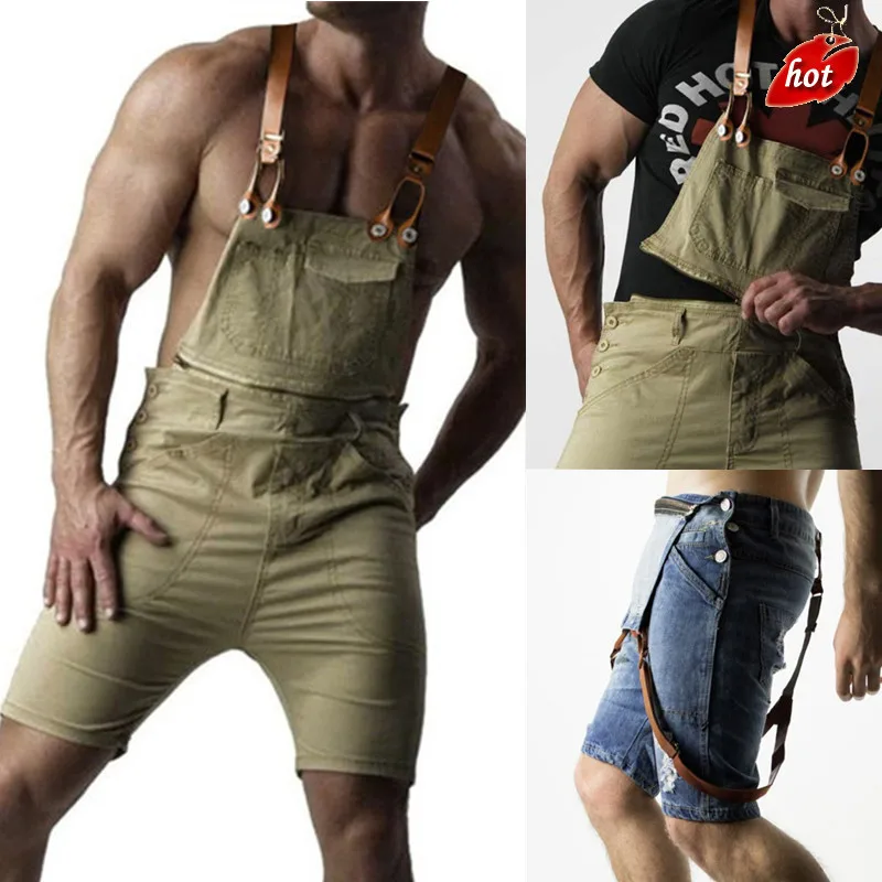 

2018 Mens Casual Retro Denim Bib Overall Long Suspender Pants Spring Autumn Jeans Jumpsuit for Men Overalls Plus Size O8R2