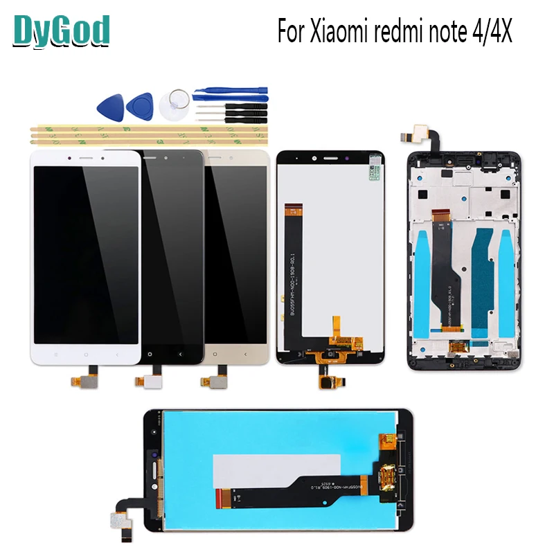 DyGod 5 ''для Xiaomi redmi note 4 4X с рамкой ЖК-дисплей сенсорный экран запчасти для