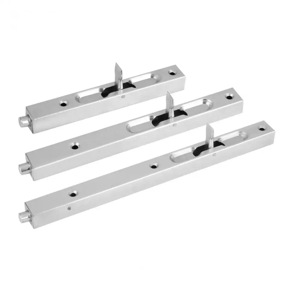 

Hot Stainless Steel Door Bolts Security Door Guard Flush Latch Slide Bolt Lock Hardware new style