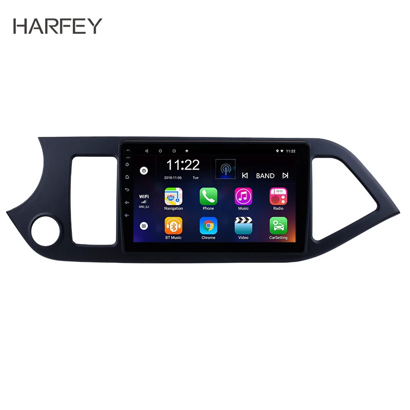 Автомобильная магнитола Harfey плеер 9 дюймов на Android 8 1 с GPS Навигатором для KIA PICANTO