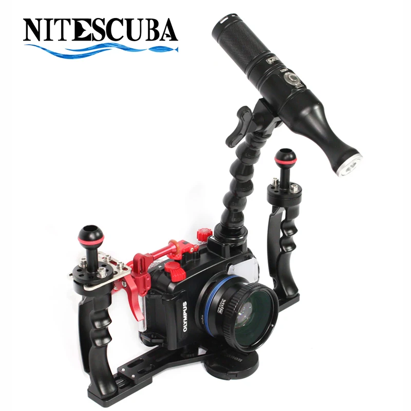 

NiteScuba Diving spotting light MS20 with snoot& wfl03 Close-up macro lens for TG5 Sony RX100 underwater camera photography kit