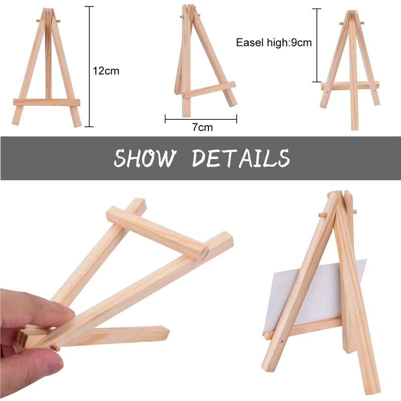 10 шт. Мини Деревянные мольберты художника живопись треугольный стол подставка держатель карты меню украшение для телефона Свадебные вечеринки