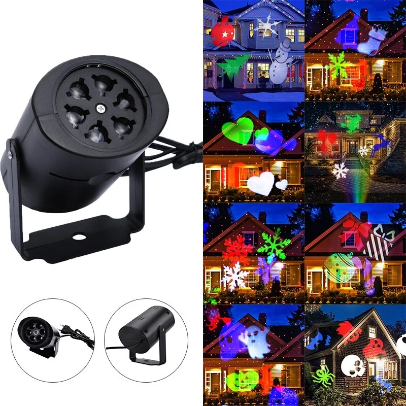 Party 7 Types Christmas Decoration Night Light Holiday Laser Birthday Projector Outdoor LED Projection Light Party 7 Types Christmas Decoration Night Light Holiday Laser Birthday Projector Outdoor LED Projection Light