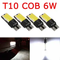 4 шт./компл. T10 COB 6 W W5W 194 168 светодиодный Canbus ОШИБОК боковое освещение лампы