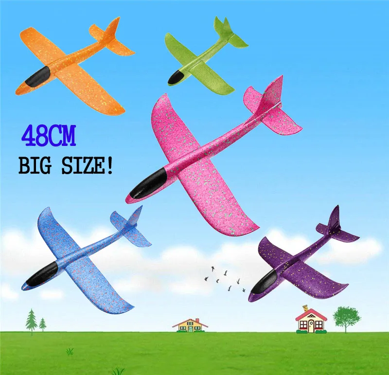 

Funny Toy EPP Foam Throwing Flying Airplane Aircraft Hand Launch Free Fly Plane Hand Throw Plane Puzzle Model Toys for Kids