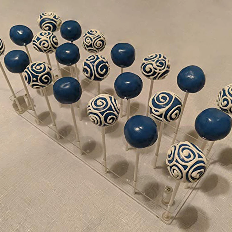 

DIY Clear 21Holes Rectangular Cake Pop Lollipop Holder Party Display Stand