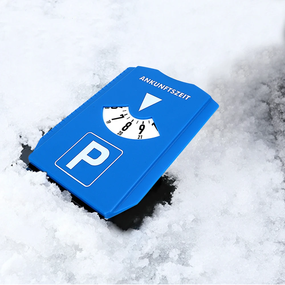 Автомобиль лобовое стекло снег Лопата время дисплей диск время возврата Примечание скребок для льда автомобиля время парковки знак таймер часы для удаления снега