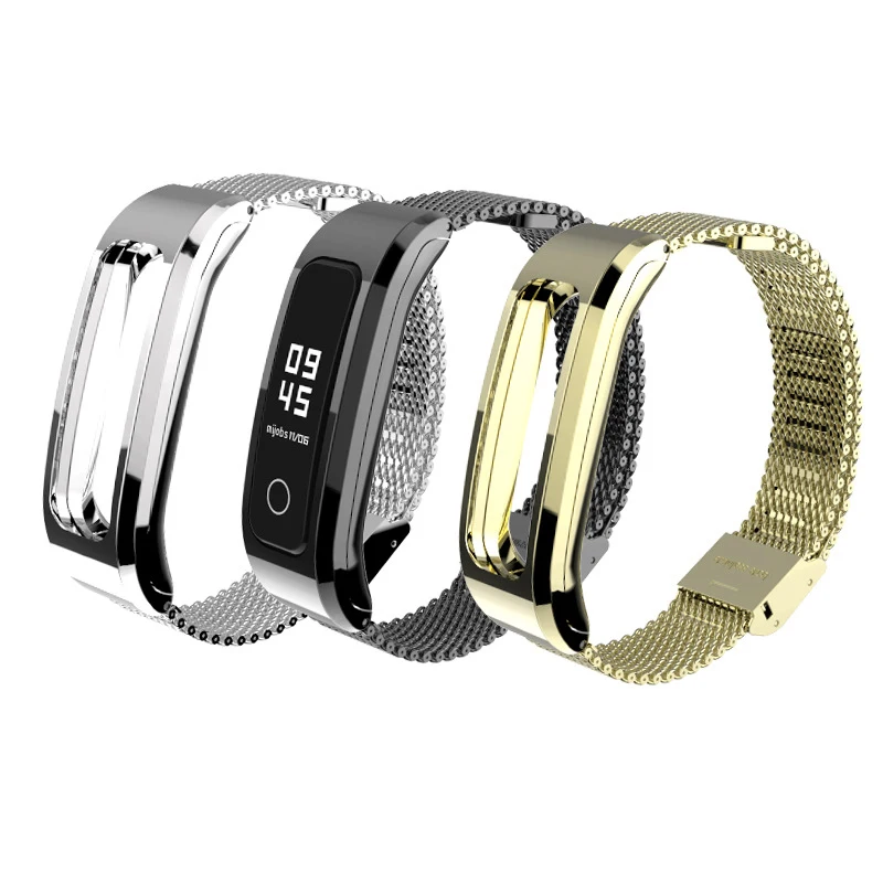 Смарт-часы с ремешком для huawei Honor Band 4, версия для бега, магнитный металлический ремешок из нержавеющей стали, сменные Смарт-часы, ремешок на запястье