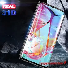 Capa de vidro protetora completa para samsung, película protetora completa para samsung galaxy a 10 20 30 40 50 60 70 80 90 31d vidro temperado para m 20 30 2019