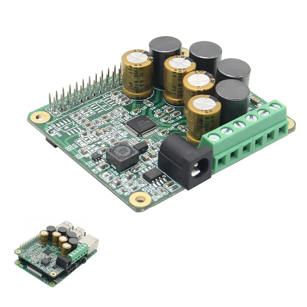 Клаит HIFI усилитель плата расширения аудио модуль для Raspberry Pi 3 Model B/Pi 2B/B + 25 Вт 12 20