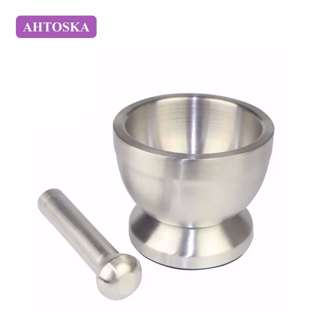 

AHTOSKA Stainless Steel Garlic Press Pepper And Spice Grinder Kitchen Practical Garlic Tool