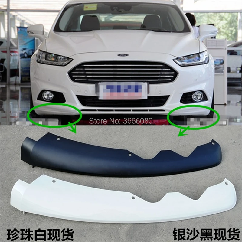 

SHCHCG Fit For Ford Mondeo Fusion 2013 2014 2015 Front Lip Chin Bumper Spoiler Splitters Body Kit Protector 2Pcs Car Accessories