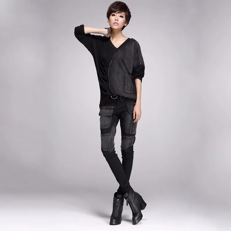 Max LuLu, весна, модная Корейская уличная одежда, женские топы с v-образным вырезом и штаны, женский сексуальный комплект из двух предметов, винтажные Клубные наряды