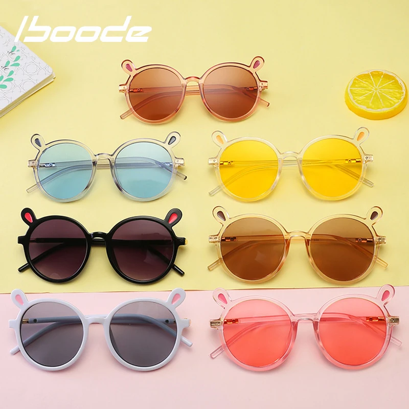 Iboode 2020 Lovely Rabbit Ear Sunglasses Kids Hot Cute Children Sun Glasses Animals Child Eywear Best Gifts For Boys Girls Girl S Sunglasses Aliexpress