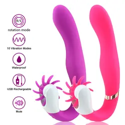 12 Скорость вращения оральный секс язык игрушка-Лизун G Spot фаллоимитатор вибраторы Вибрационный Стимулятор клитора интимные игрушки для