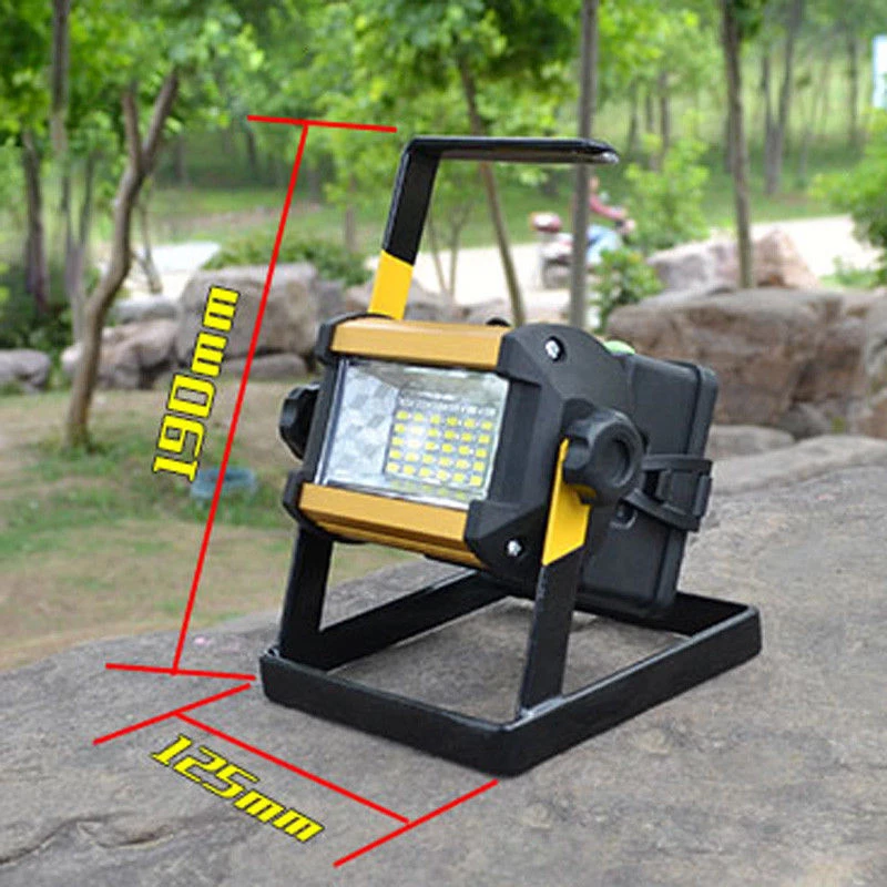 50 Вт 36 светодиодный Портативный Перезаряжаемые потока Светильник Спот работа кемпинг фонарь для рыбалки штепсельная вилка европейского стандарта