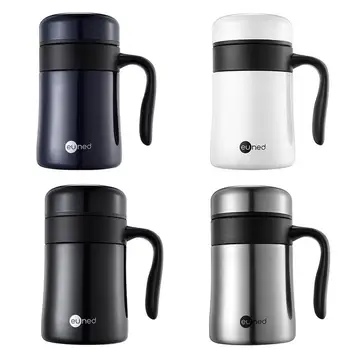 

400ML SUS316 Stainless Steel Tea Cup With Handle Stainless Steel Vacuum Insulation Water Cup Mug