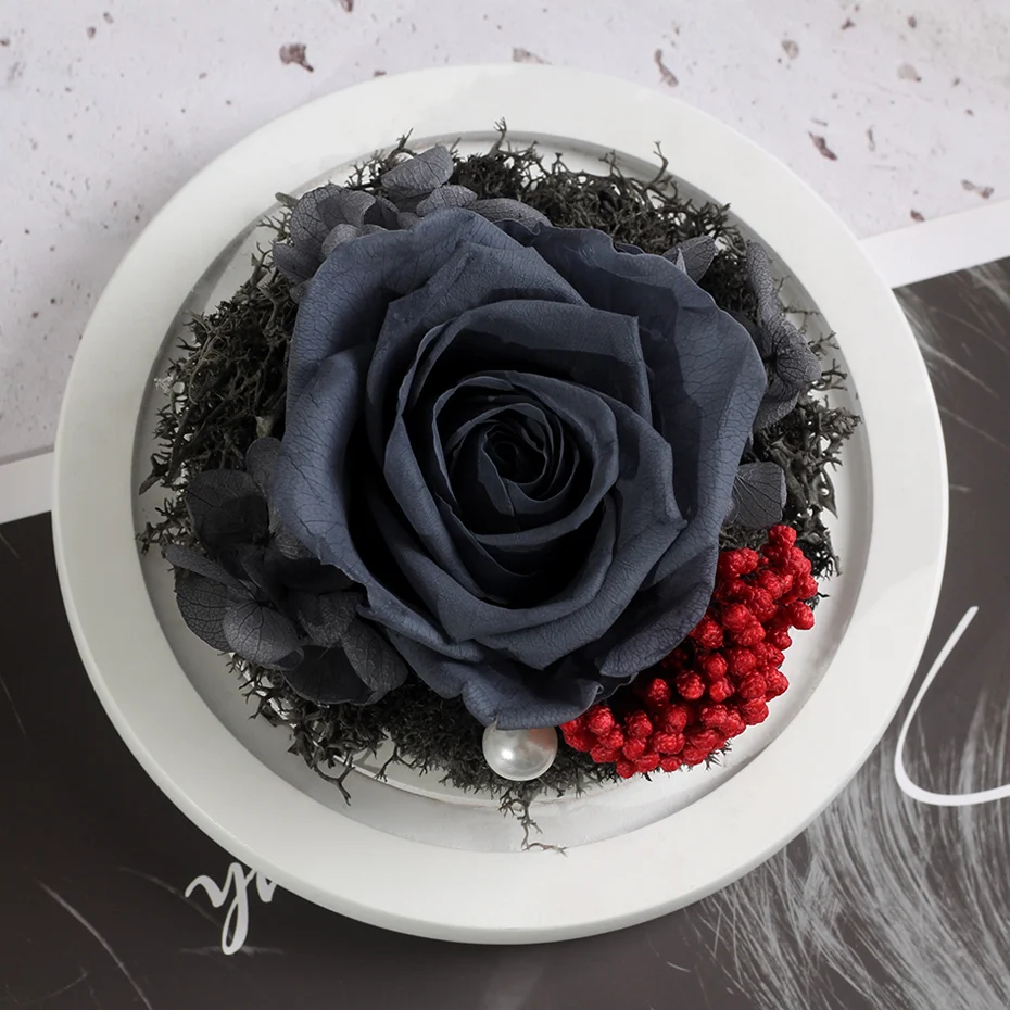 Preserved Flower Rose in Flask - Eternal Rose for Valentine's Day, Mother's Day, Christmas, Anniversary, Birthday - Ideal Gift for Girls image 3